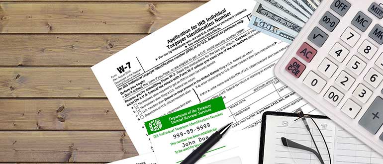 IRS form W-7 Application for IRS individual taxpayer